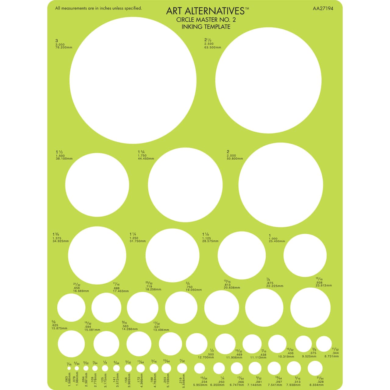 Art Alternatives Professional Circle Master Template